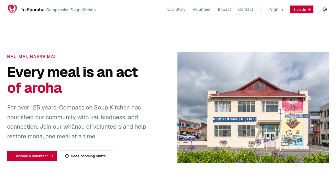 Compassion Soup Kitchen Volunteer App