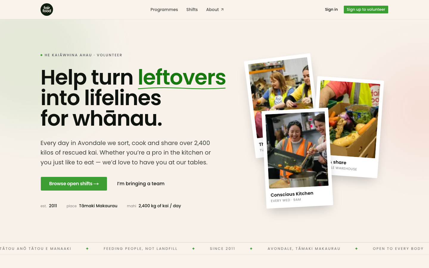 Fair Food Volunteer Portal